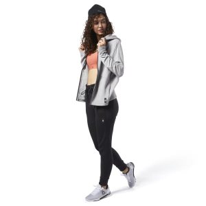 Reebok Training Supply Hooded Sweatshirt Damen - Grau - DE 893-HIB